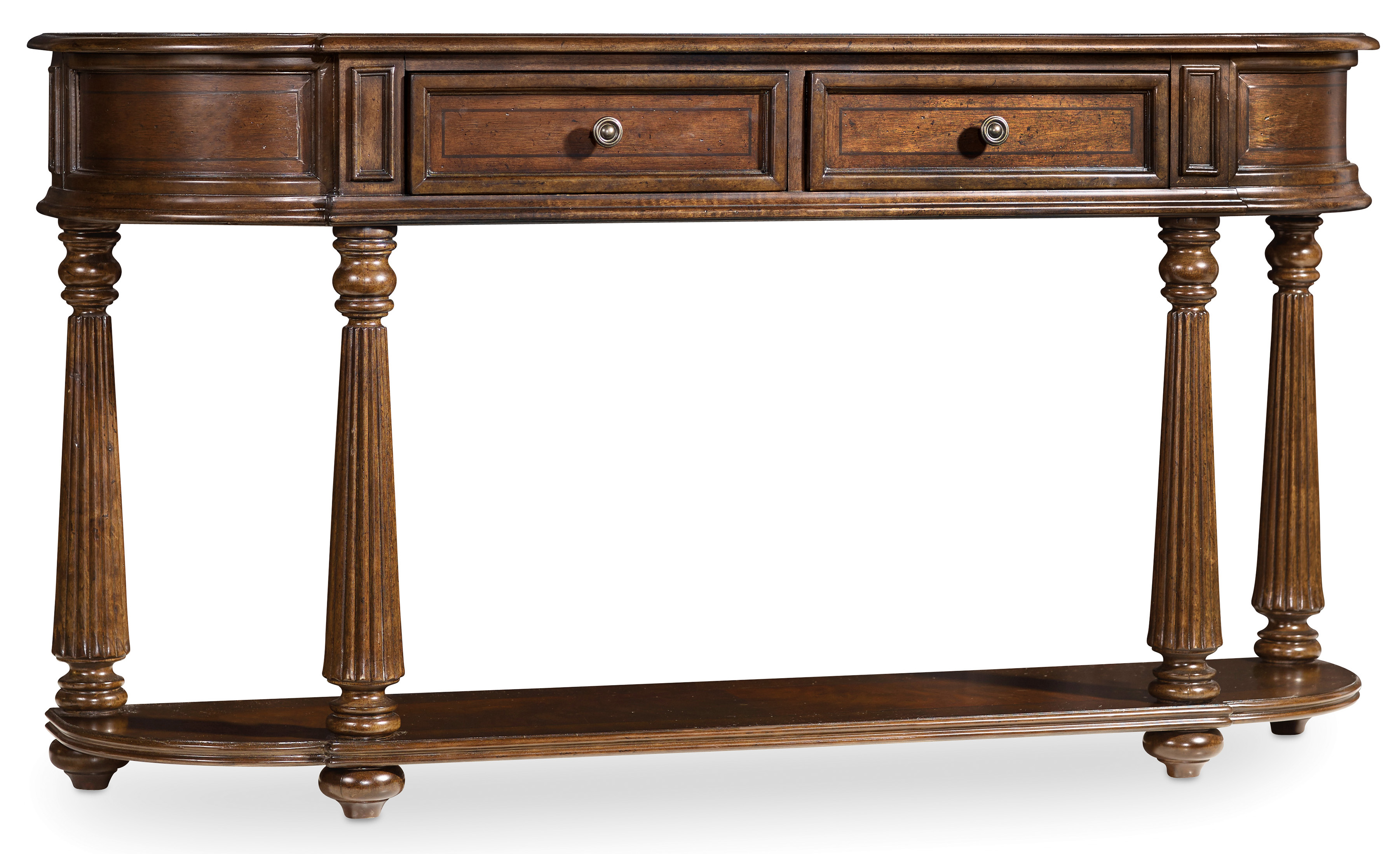 Hooker Furniture Leesburg 538180151 Demilune Hall Console with 2